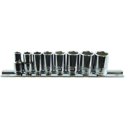 K Tool International SOC SET 1/4" DR 8 PC MM