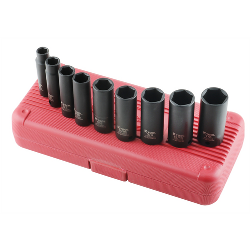 K Tool International SOC SET IMP 3/8" DR DEEP 9 PC.