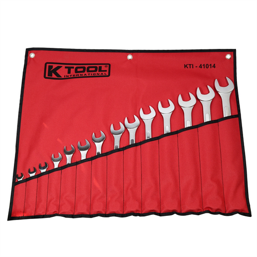 K Tool International Wrench Set Combination 14 Piece