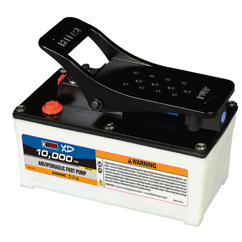 K Tool International Foot Pump Air Hydraulic With Nylon Case K Tool International Foot Pump Air Hydraulic With Nylon Case