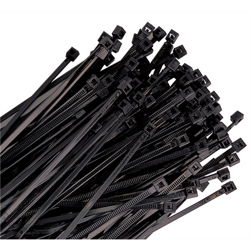 K Tool International Cable Zip Tie 14 in. Black 100/Pack 120 lb. Tensile