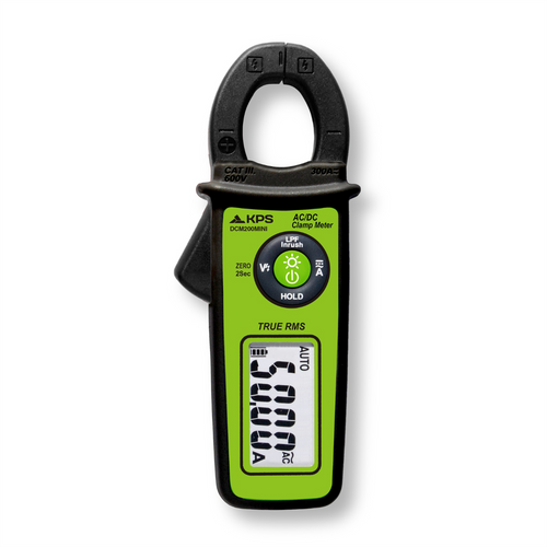 KPS by Power Probe DCM200MINI Compact Clamp Meter 400A AC with NCV And 6000-Count Display | Best for On-The-Go Electricians and DIYers