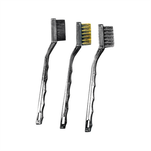 K Tool International Mini Brush Set 3 Piece (Brass/Nylon/Steel Brushes) K Tool International Mini Brush Set 3 Piece (Brass/Nylon/Steel Brushes)