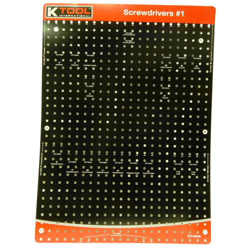 K Tool International Overlay for Screwdrivers #1 Display K Tool International Overlay for Screwdrivers #1 Display