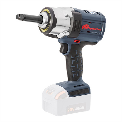 Ingersoll Rand 1/2 Inch 20V Cordless Impact Wrench, 2 Inch Ext Anvil, 1500 ft-lb Torque, Friction Ring Retainer, Pistol Grip, Bare Tool