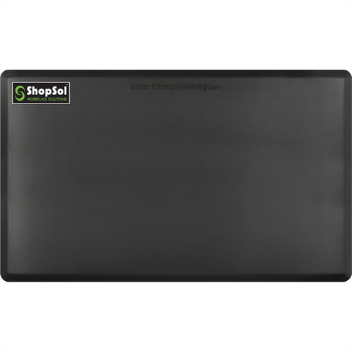 ShopSol Anti-Fatigue Mat Supreme 5' x 3' Black 53SSBLK