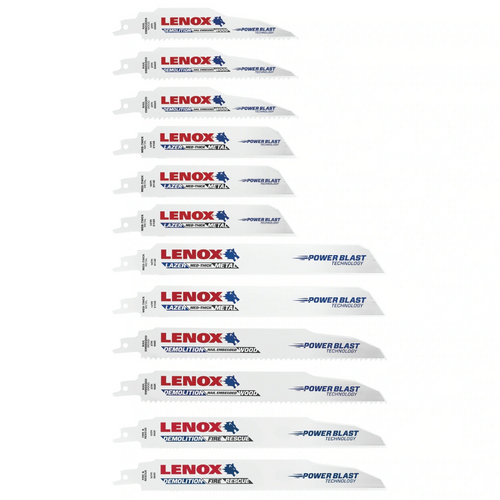 Lenox Tools DEMOWOLF Bimetal Reciprocating Saw Blade Bit Kit - 12 Piece Lenox Tools DEMOWOLF Bimetal Reciprocating Saw Blade Bit Kit - 12 Piece