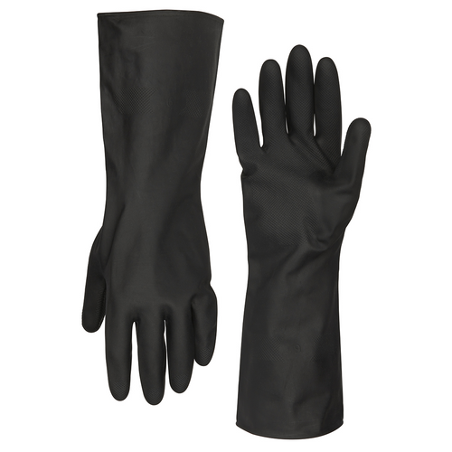 Legacy Manufacturing Flexzilla&reg; Pro Heavy Duty Cleaning Gloves, Neoprene, 13 in. Long Cuff, Black, XL