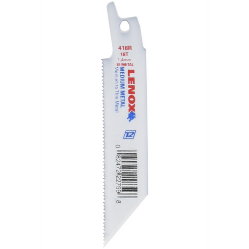 Lenox Tools Reciprocating Saw Blades, 418R, Bi-Metal, 4 in. Lo Lenox Tools Reciprocating Saw Blades, 418R, Bi-Metal, 4 in. Lo