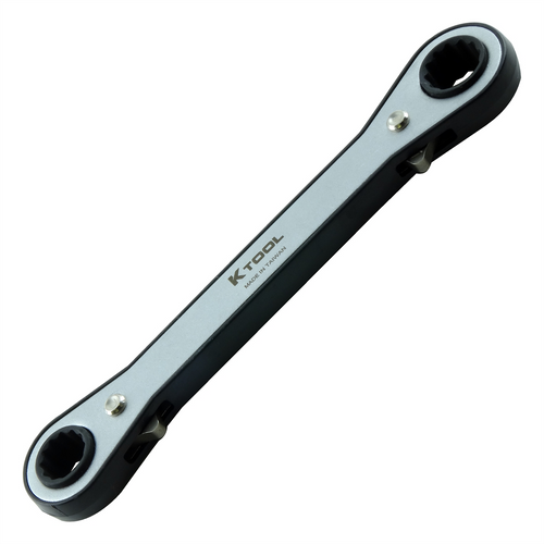 K Tool International Wrench 5/16 Inch (12 Point) x 1/4 Inch (6 Point) Ratcheting