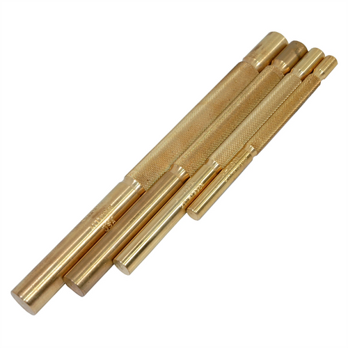 K Tool International 4 Piece Brass Punch Set In Vinyl Pouch