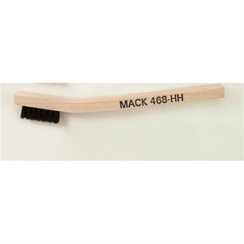 Mack Brushes 468/HH 468 Series Welder Mini Scratch Brush, 7-3/4 in OAL, Horsehair, Wood Handle