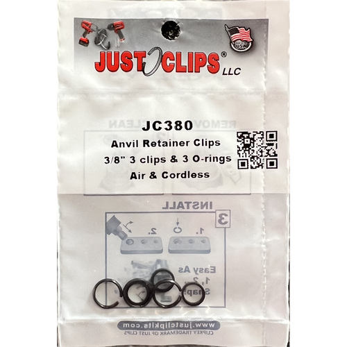 Just Clips 12PACK 3/8 ANVIL RETAINER CLIP REFILL KIT Just Clips 12PACK 3/8 ANVIL RETAINER CLIP REFILL KIT