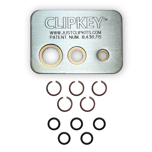 JUST CLIPS CLIPKEY SET WITH 5 SETS OF 3/8" FRICTION RINGS & O-RINGS