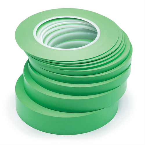 JTAPE Unlimited 1105.0355 Fine Line Masking Tape, 60 yd x 1/8 in, 0.15 mm THK, PVC Backing, Green