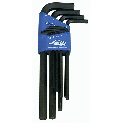 Lisle HEX KEY SET 9 PC METRIC LONG 1.5-10MM