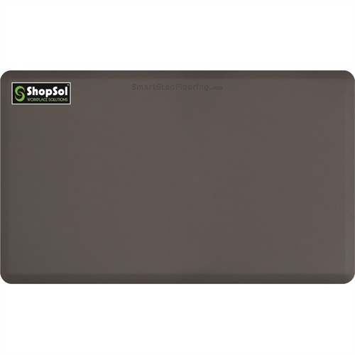 ShopSol Anti-Fatigue Mat Supreme 5' x 3' Gray 53SSGRY