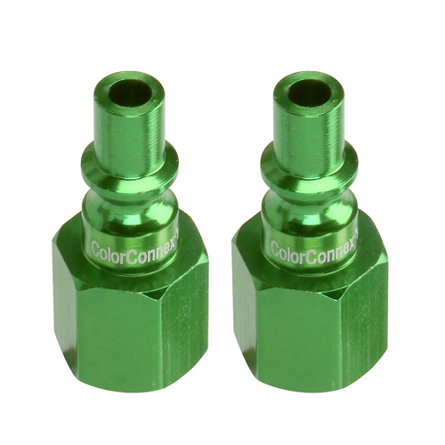Legacy Manufacturing B 1/4" Green Plug 1/4" FNPT 2p Legacy Manufacturing B 1/4" Green Plug 1/4" FNPT 2p