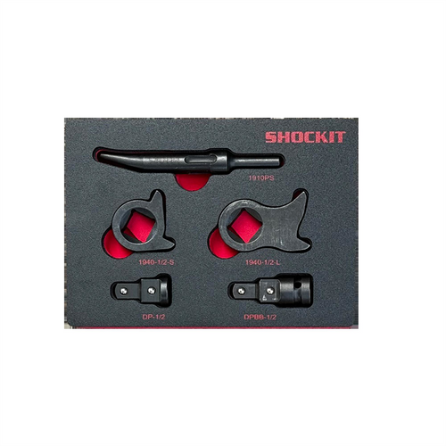 Milton Industries LTI Tool By MIlton 5-Piece 1/2 Inch Drive Kentucky Kicker Shockit Driver Kit In Foam