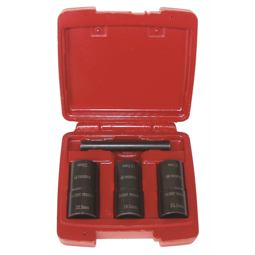 Milton Industries LTI Tool By MIlton 3 Piece Chrome Cap Buster Kit (Includes 1240, 1250, 1260 And Lt-400-7)