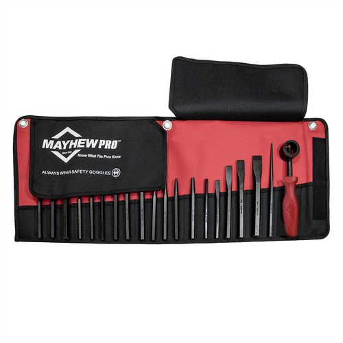 Mayhew Tools 20 PC Metric Punch & Chisel Set