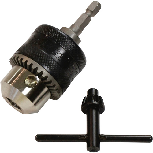 Makita 3/8" Keyed Chuck w/Key 1/4" Hex Shank for Driver Drill Makita 3/8" Keyed Chuck w/Key 1/4" Hex Shank for Driver Drill