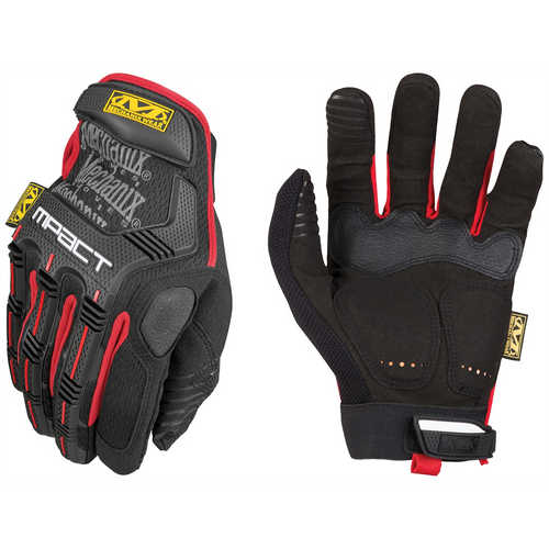 Mechanix Wear LRG Mpact Glove D30 HI IMP BLK/RED