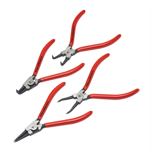 GearWrench 4 Piece 7 Inch Fixed Tip Internal & External Snap Ring Plier Set