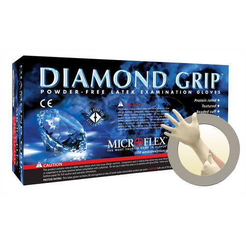 Microflex DIAMOND GRIP PF GLOVES MEDIUM 100PK