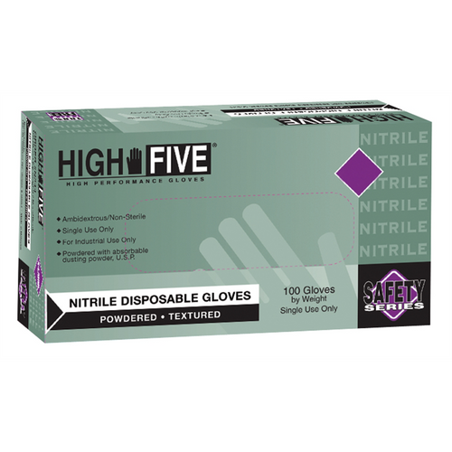 Microflex LIGH POWDER INDUST GRADE NITRILE GLOVES LARGE