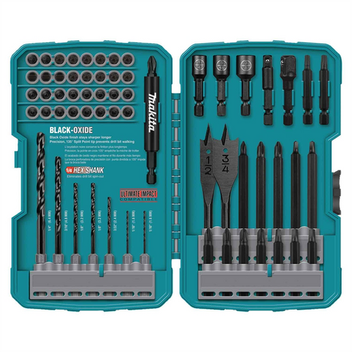 Makita 70-Piece Contractor-Grade Imp Drill/Driver Bit Set in Case Makita 70-Piece Contractor-Grade Imp Drill/Driver Bit Set in Case