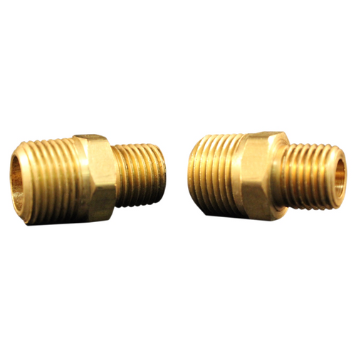 Milton Industries M. Hex Nipple, 1/4" x 3/8", 2/cd