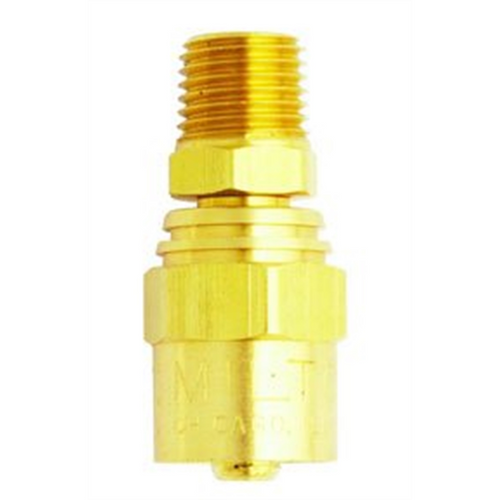 Milton Industries Reusable End, 1/4" MNPT, Fits 3/8" x 3/4