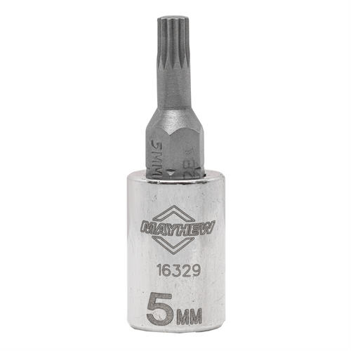 Mayhew Mayhew 5 MM Triple Square Short Insert Socket Bit, 1/4-Inch Drive