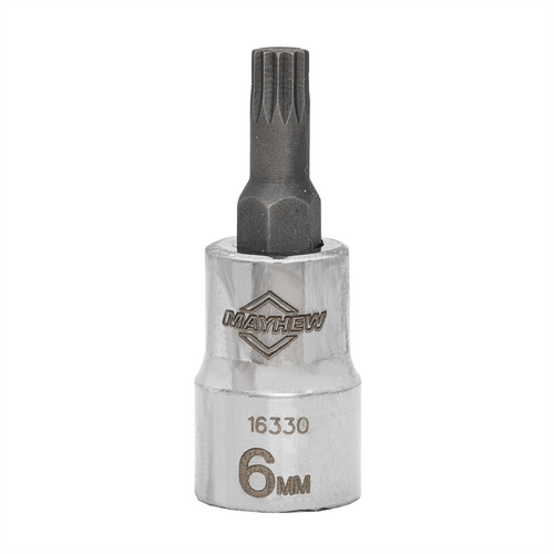 Mayhew Mayhew 6 MM Triple Square Short Insert Socket Bit, 3/8-Inch Drive
