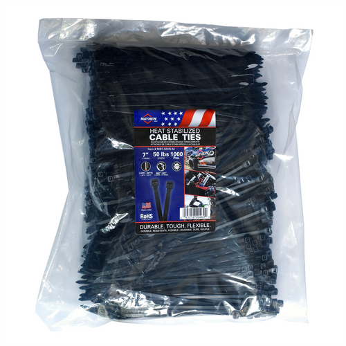 Mayhew 7" 50 lbs Heat Stable Cable Ties 1000/Bag