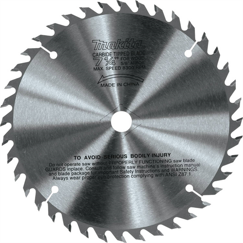 Makita 7-1/4" Fine Crosscutting Carbide-Tipped Saw Blade Makita 7-1/4" Fine Crosscutting Carbide-Tipped Saw Blade