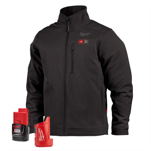 Milwaukee Tool M12 Heated TOUGHSHELL Black Jacket Kit, XL Milwaukee Tool M12 Heated TOUGHSHELL Black Jacket Kit, XL