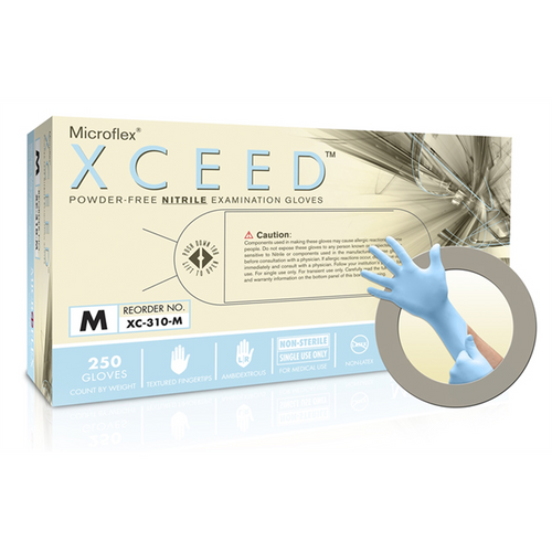Microflex XCEED PF NITTRILE EXAM GLOVES XL 230PK