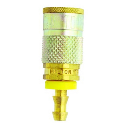 Milton Industries 1/4" Hose Barb Coupler T-Style Milton Industries 1/4" Hose Barb Coupler T-Style