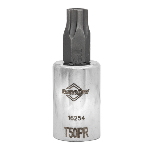 Mayhew Mayhew T50IPR Tamper Torx Plus&reg; Short Insert Socket Bit, 3/8-Inch Drive