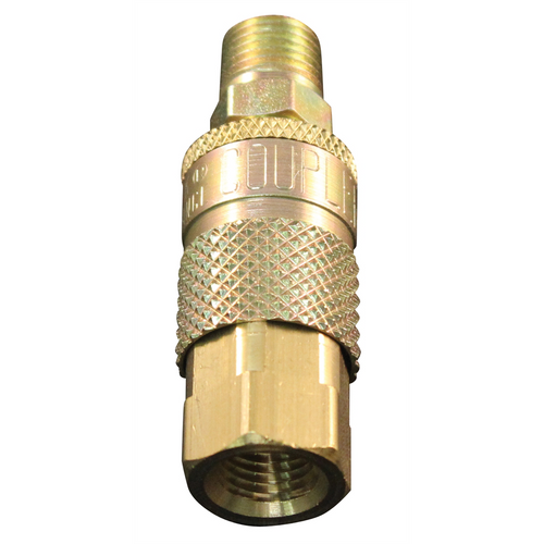 Milton Industries 1/4" F. Coupler & M. Plug T-Style