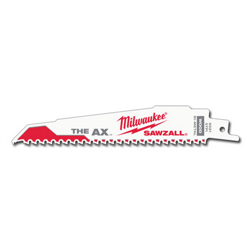 Milwaukee Tool 6" 5 TPI The Ax Sawzall Blade (5 Pk) Milwaukee Tool 6" 5 TPI The Ax Sawzall Blade (5 Pk)