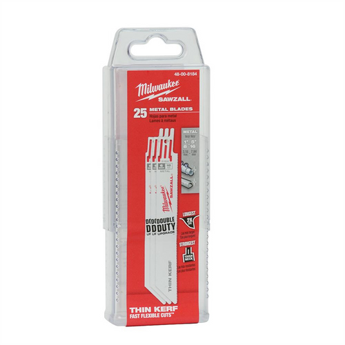 Milwaukee Tool 6" 18 TPI   SAWZALL Blades (25 Pk)