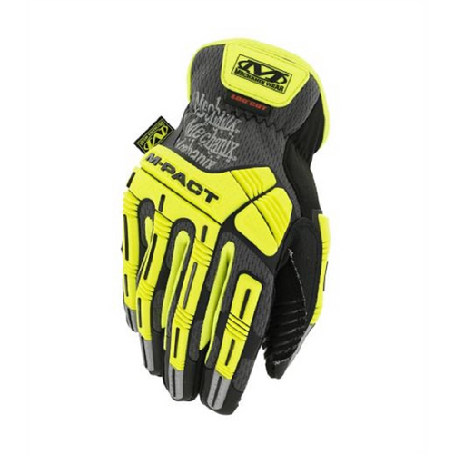 Mechanix Wear Hi-Viz M-Pact Open Cuff E5 Gloves Small Mechanix Wear Hi-Viz M-Pact Open Cuff E5 Gloves Small