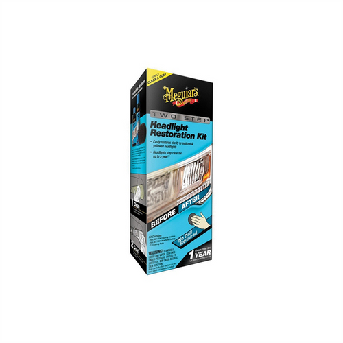 Meguiars G2970 Two-Step Headlight Restoration Kit, 28.8% VOC Content, Lime, Lemon Odor/Scent