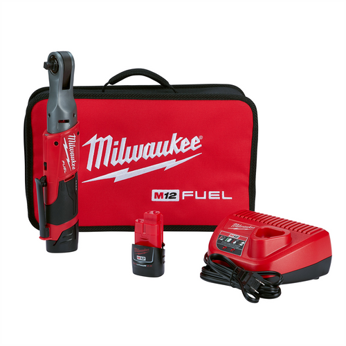 Milwaukee Tool M12 FUEL 3/8" Ratchet 2 Battery Kit Milwaukee Tool M12 FUEL 3/8" Ratchet 2 Battery Kit