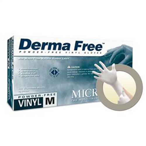 Microflex DERMAFREE VINYL EXAM GLOVES S