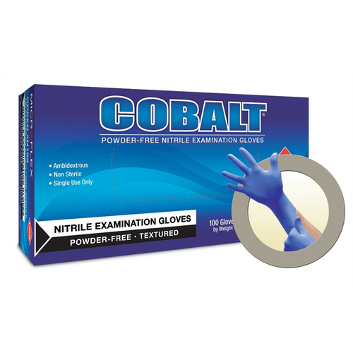Microflex GLOVE COBALT N19 NITRILE M 100PK