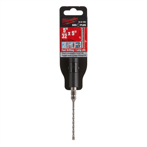 Milwaukee Tool SDS Bit 5/32" x 5" with 1/4" Hex Milwaukee Tool SDS Bit 5/32" x 5" with 1/4" Hex